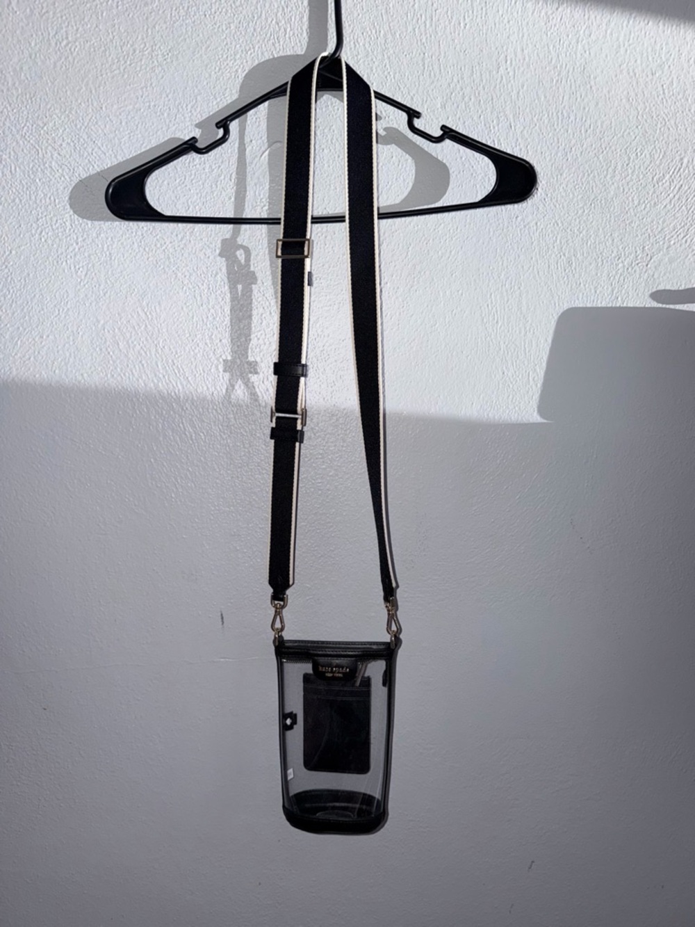 kate spade Clear Crossbody with Black Trim and Strap